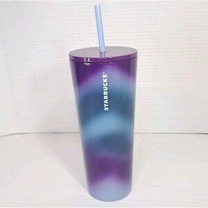 Starbucks Ombre Tumbler 24oz Cup Venti Gradient Cold Reusable Limited Edition
